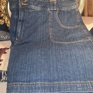 🐝 DENIM PLUS SHORT SKIRT
